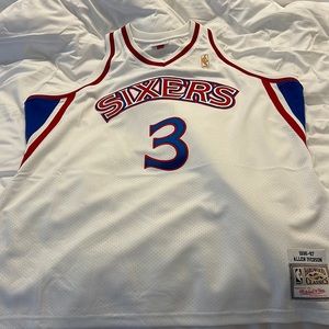 Size 56 Authentic Allen Iverson jersey